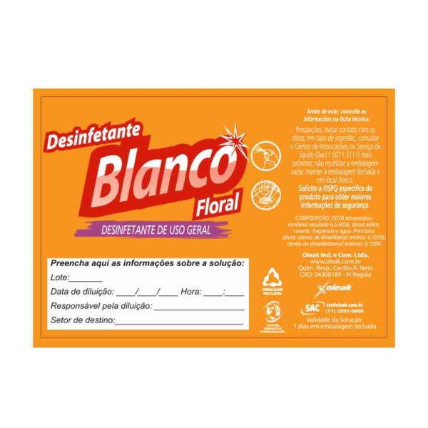 Etiqueta Blanco Floral