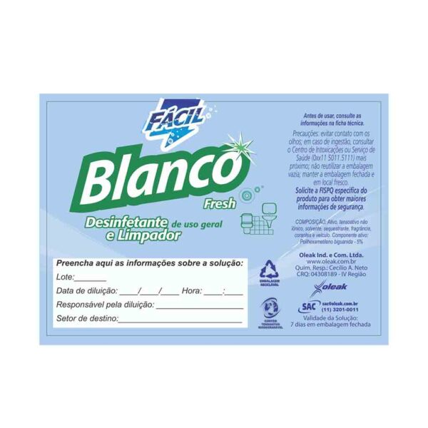 Etiqueta Blanco Fresh